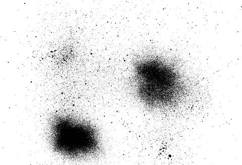 Spray or splash ink stain and black paint grunge texture イラスト素材