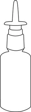 Spray for oral use Stock Illustration