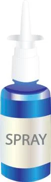 Spray for oral use Illustrazione stock