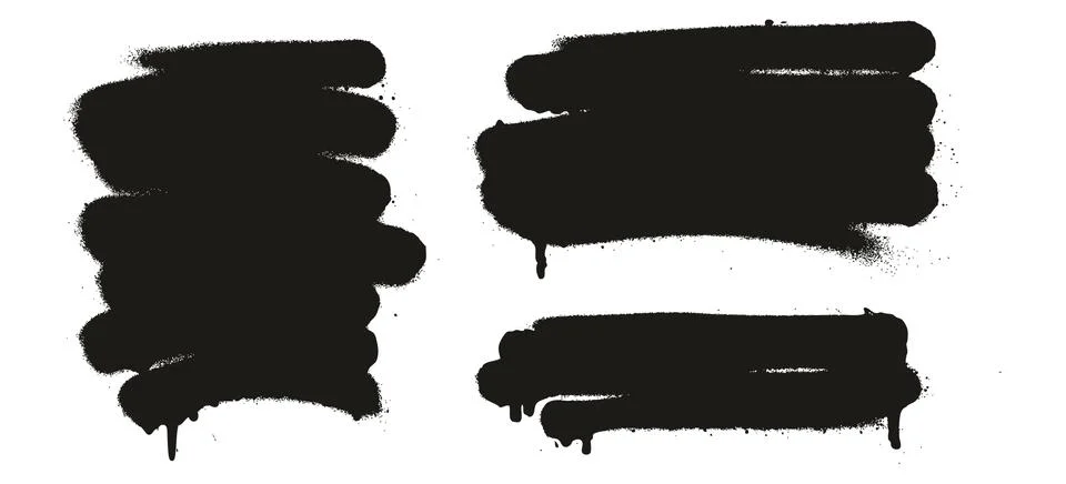 Spray Paint Abstract Vector Backgrounds Set 12 イラスト素材