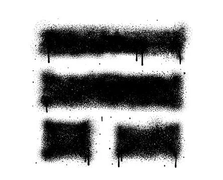 Spray Paint Abstract Vector Elements Stock Illustration