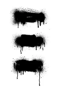 Spray Paint Abstract Vector Elements Stock Illustration