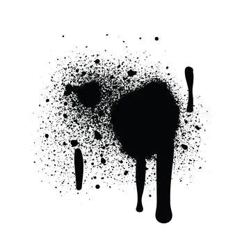 Spray Paint Abstract Vector Elements Stock Illustration