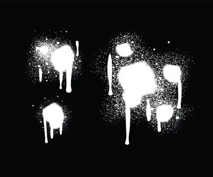 Spray Paint Abstract Vector Elements Stock Illustration
