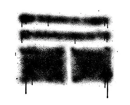 Spray Paint Abstract Vector Elements Stock Illustration