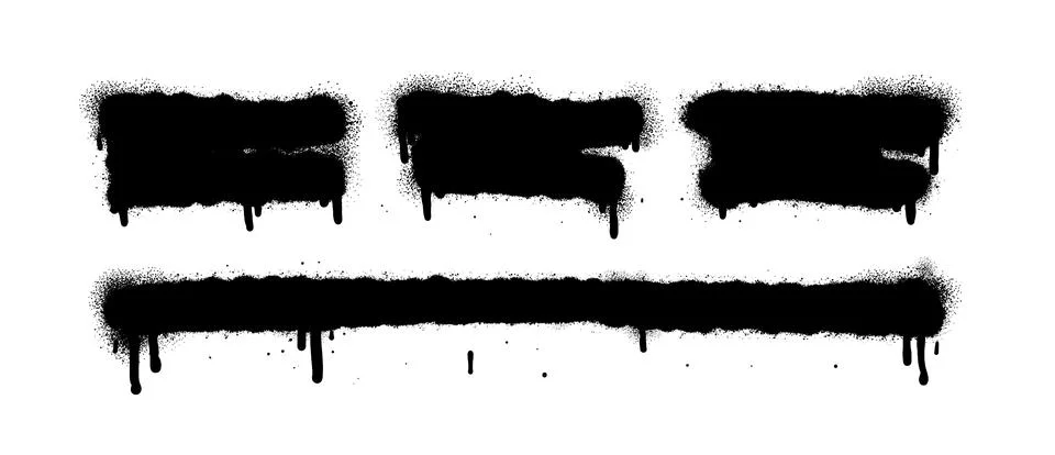 Spray Paint Abstract Vector Elements Stock Illustration