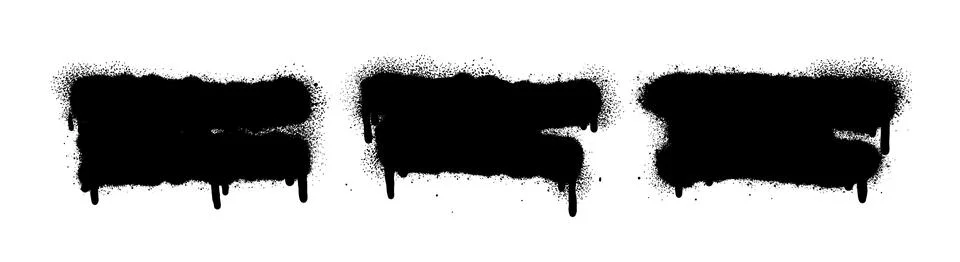 Spray Paint Abstract Vector Elements Stock Illustration