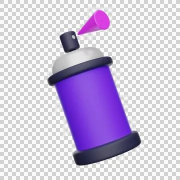 Spray paint bottle 3D icon Stock Illustration