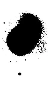 Spray paint brush, splatter patterns, texture, ink drop on vector. Stock Illustration