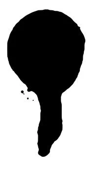 Spray paint brush, splatter patterns, texture, ink drop on vector. Stock Illustration