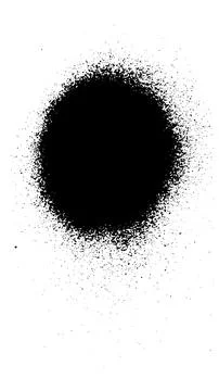 Spray paint brush, splatter patterns, texture, ink drop on vector. Stock Illustration