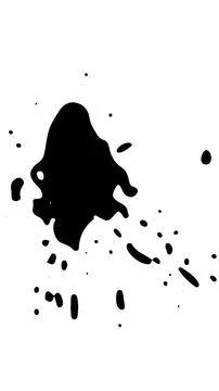 Spray paint brush, splatter patterns, texture, ink drop on vector. Illustrazione stock