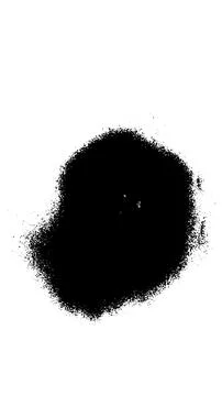 Spray paint brush, splatter patterns, texture, ink drop on vector. Illustrazione stock