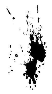 Spray paint brush, splatter patterns, texture, ink drop on vector. Stock Illustration