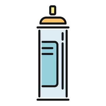 Spray paint can art tool icon illustration Stock Illustration