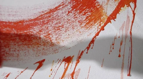 Spray paint on canvas background Stock Footage 45430071