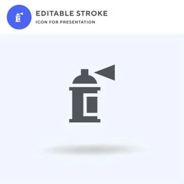 Spray Paint icon vector, filled flat sign, solid pictogram isolated on white, Illustrazione stock