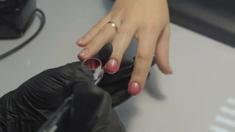 Spray paint nails Video stock 101263973