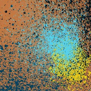 Spray paint pattern grunge, creative hand drawing, splash Stock Illustration