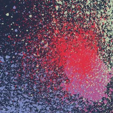 Spray paint pattern grunge, creative hand drawing, splash Stock Illustration