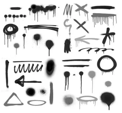 Spray paint shape banner or background イラスト素材