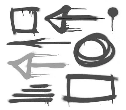 Spray paint shape banner or background イラスト素材