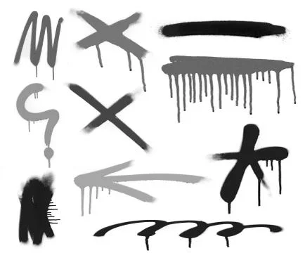 Spray paint shape banner or background イラスト素材