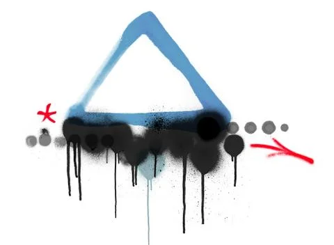 Spray paint shape banner or background イラスト素材
