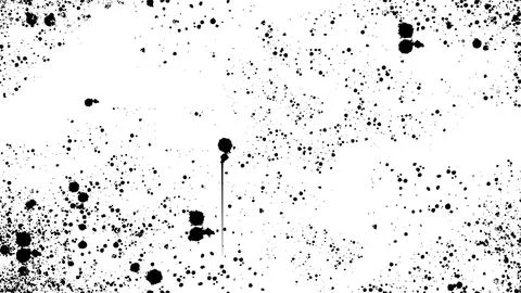 Spray paint splashes, black drips, inky blots, graffiti splatters or liquid Stock-Illustration