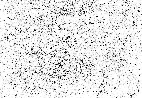 Spray paint splatter texture on a white background, with artistic and dynam.. Illustrazione stock