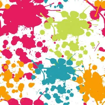 Spray paint watercolor seamless pattern.copy square to the side and you'll ge Stock Illustration