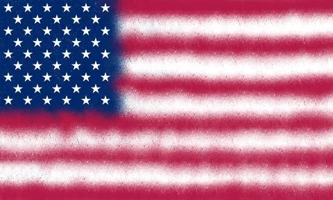 Spray painted american flag texture with a distressed urban graffiti style 스톡 일러스트