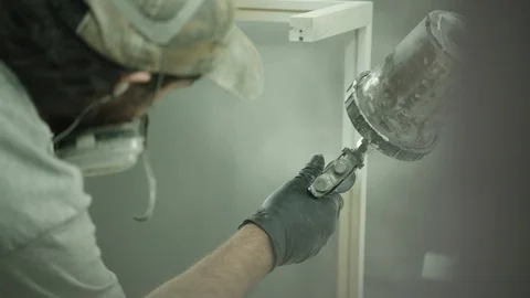 Spray painter Stock Footage 128773304