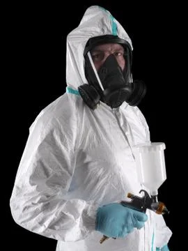 Spray painter Foto stock