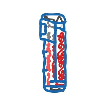 Spray pepper icon doodle illustration Stock Illustration
