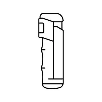 Spray pepper line icon vector illustration Stock Illustration
