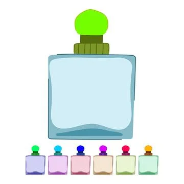 Spray perfume for men vector cartoon graphic Ilustração Stock