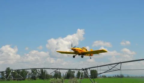 Spray Plane 스톡 사진