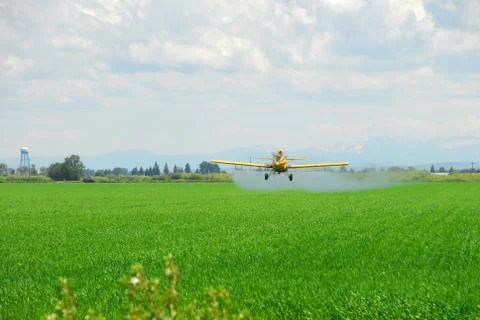 Spray Plane 스톡 사진