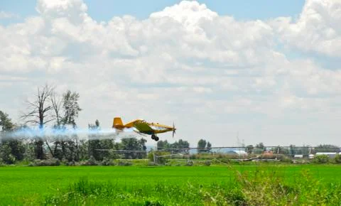Spray Plane 스톡 사진