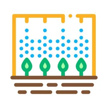 Spray Plant Tool Icon Vector Outline Illustration Illustrazione stock