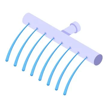 Spray shower head icon isometric vector. Water bath Stock Illustration