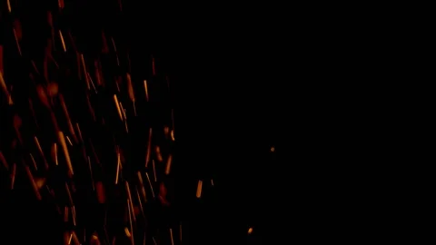 Spray of sparks on black background 動画素材 121633609