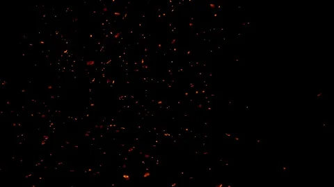 Spray of sparks on black background Stock Footage 121635647