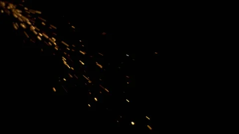 Spray of sparks on black background Vídeos de archivo 121635840