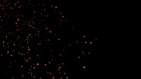 Spray of sparks on black background Stock Footage 121636156
