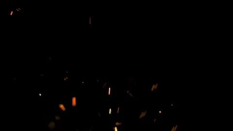 Spray of sparks on black background Stock Footage 121636474