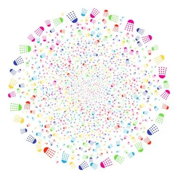 Spray Stream Bang Sphere Illustrazione stock