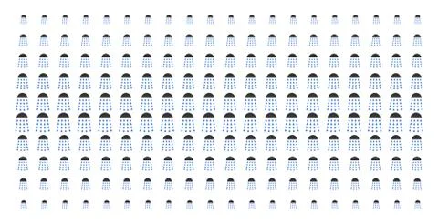 Spray Stream Shape Halftone Effect イラスト素材