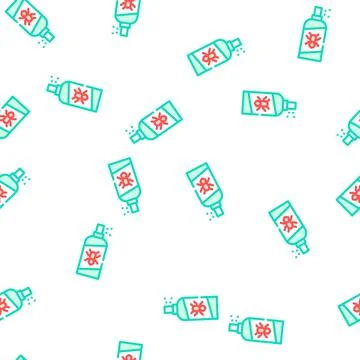 Spray from ticks vector seamless pattern 스톡 일러스트
